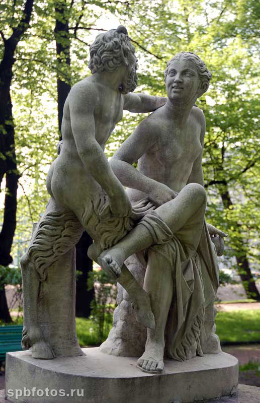 Сатир и Вакханка. Скульптура
